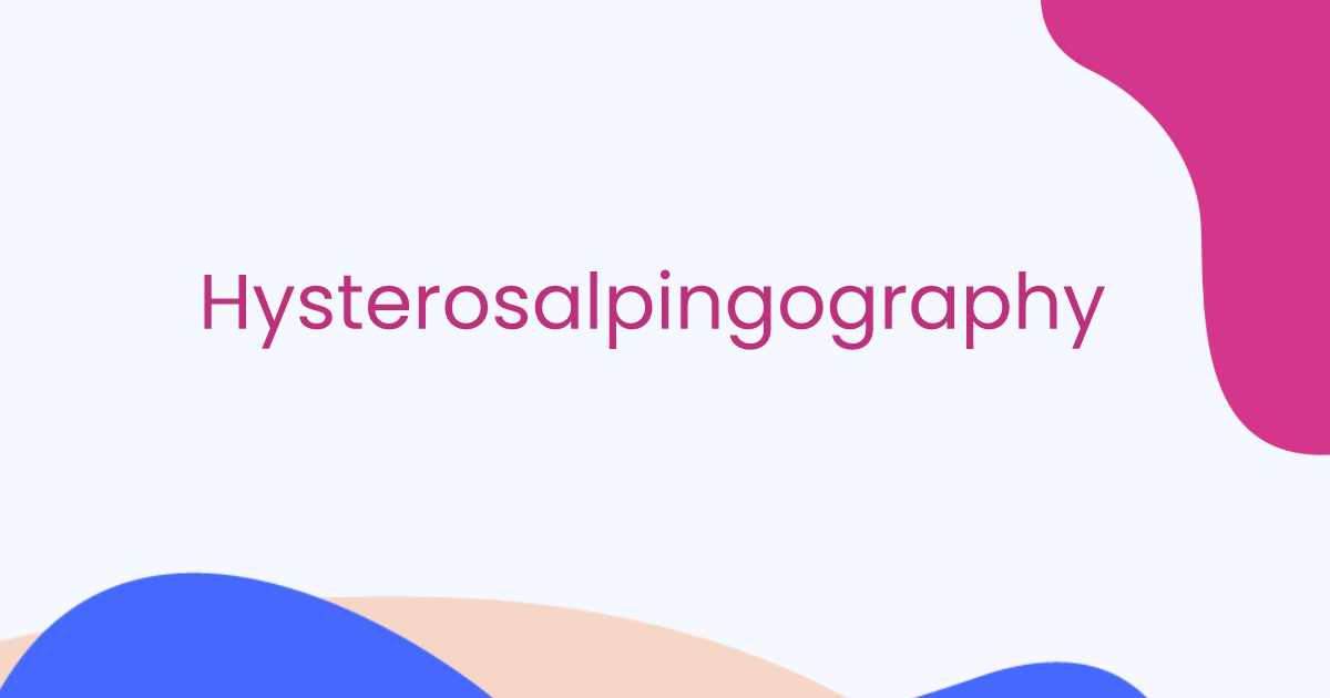 Hysterosalpingographie