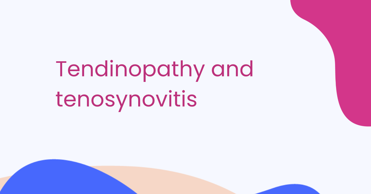 Tendinopathie und Tenosynovitis