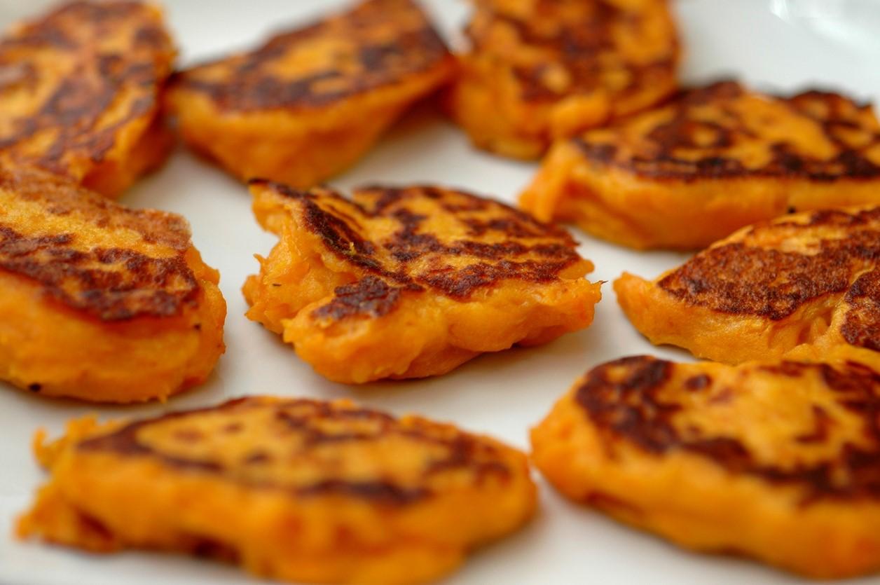 Süßkartoffel-Latkes