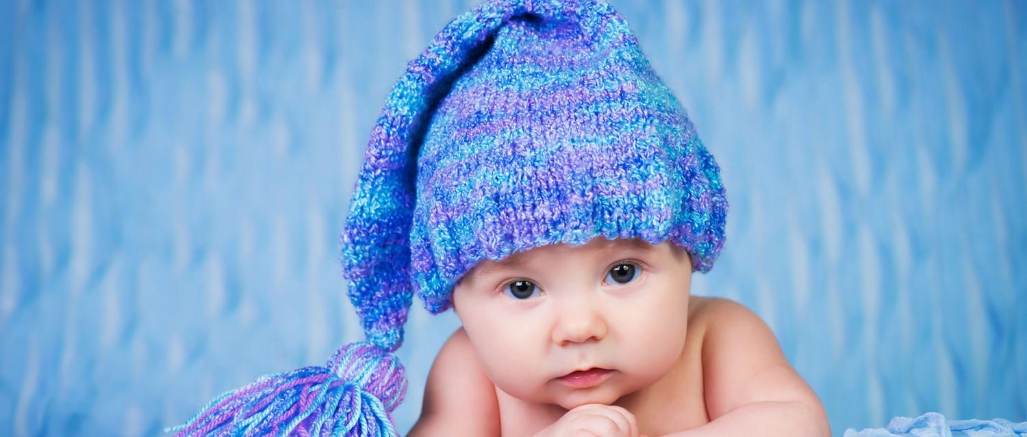 Baby in warm hat