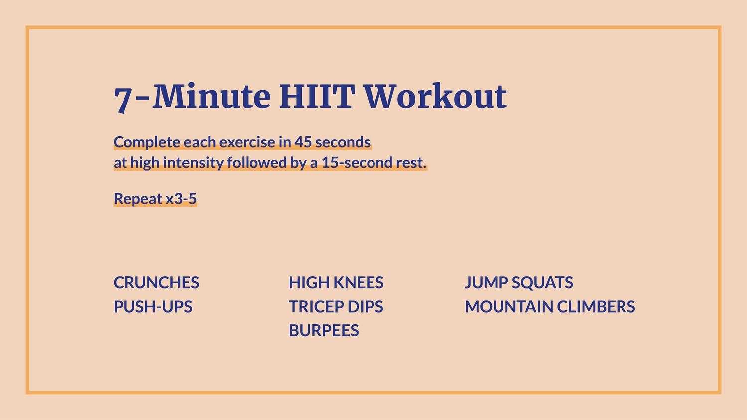 HIIT-Trainingsprogramm