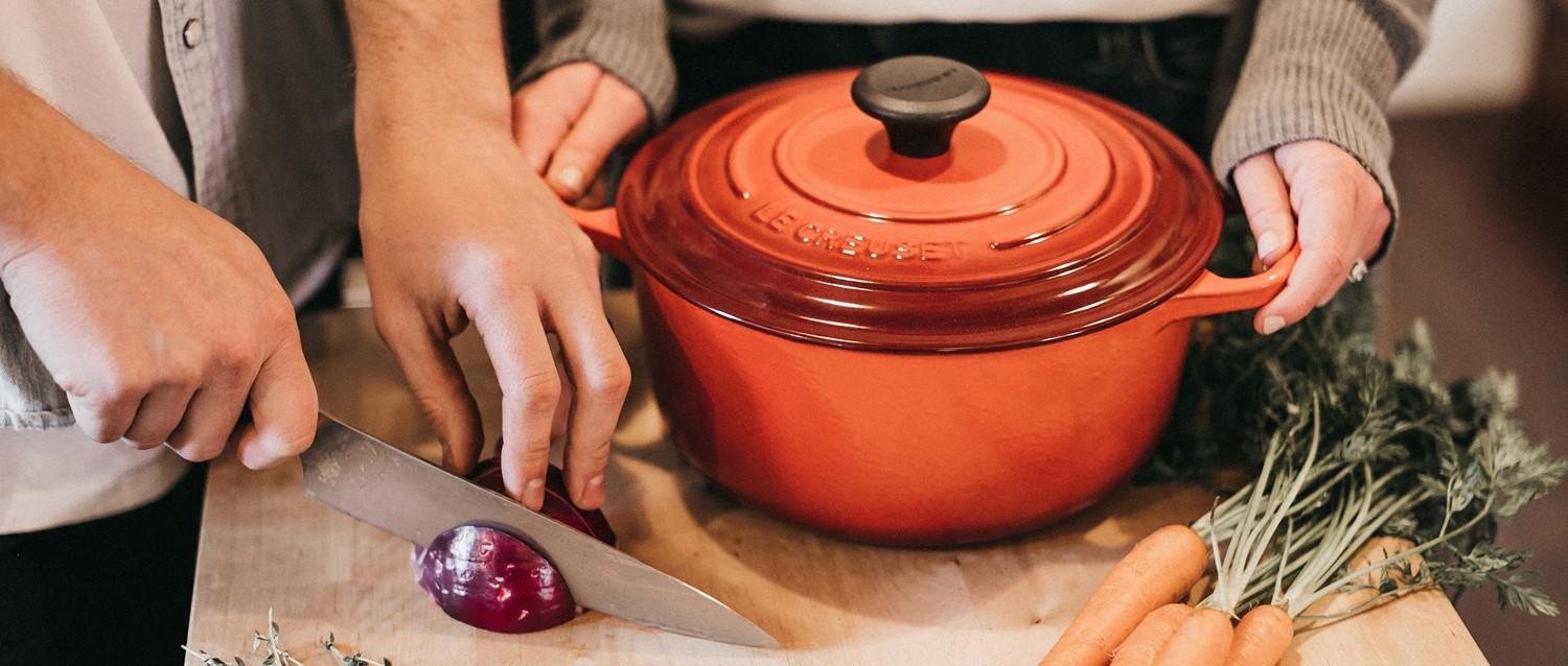 einkaufen und kochen