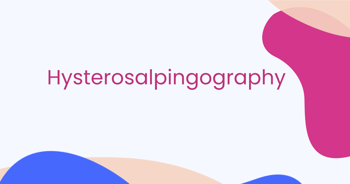 Hysterosalpingographie