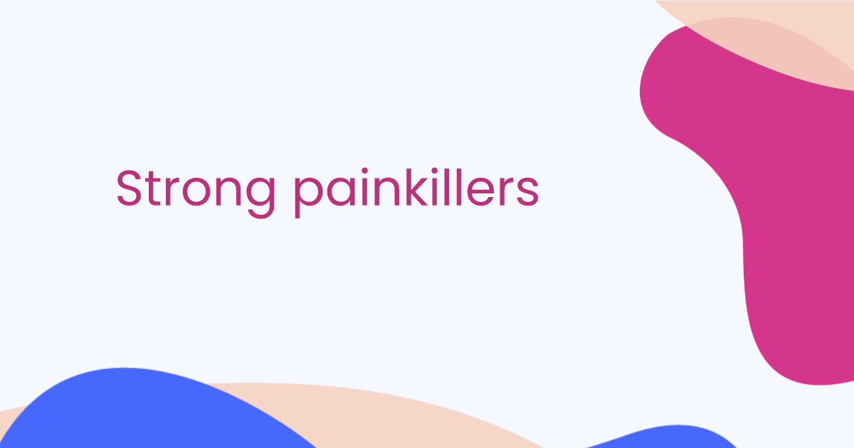 Starke Schmerztabletten